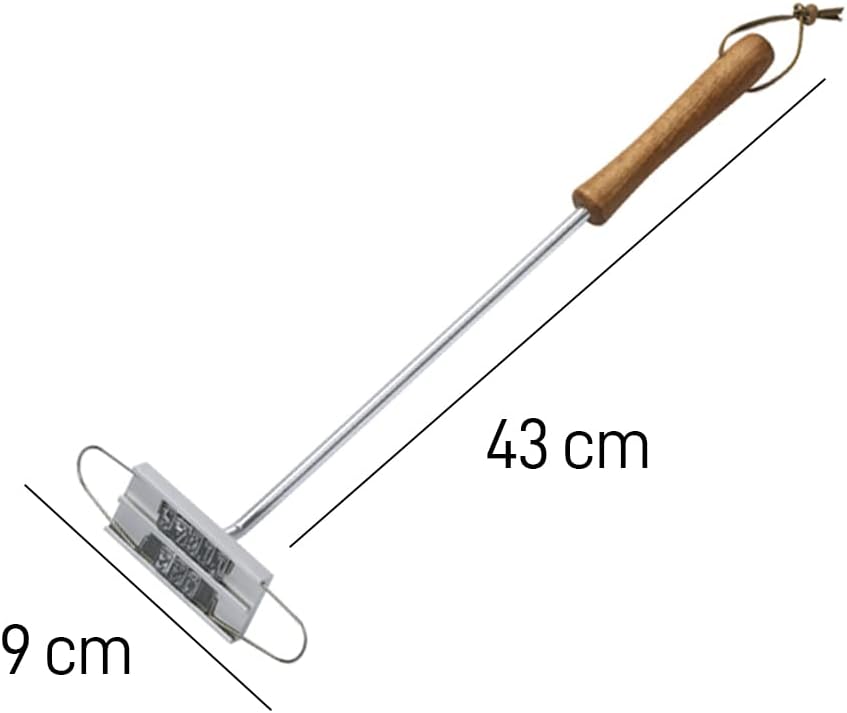 mikamax – BBQ Branding Iron – BBQ gagdet - personalisiertes Geschenk - Brandeisen - Gourmet - Fleisc
