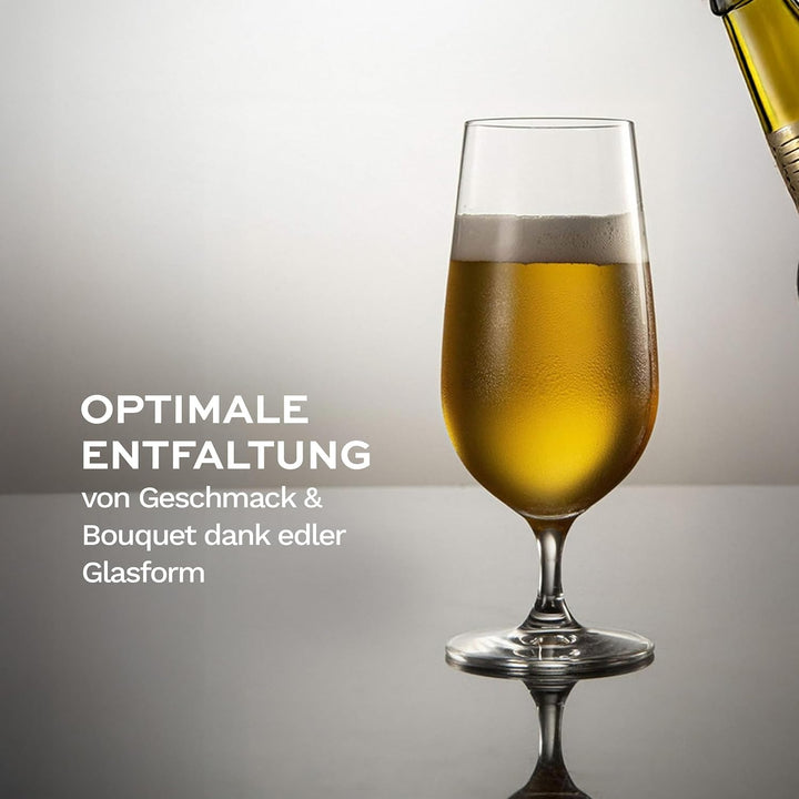 Stölzle Lausitz Biergläser Grand Cuvée / 6er Set Pils Gläser 0,3 Liter/Biertulpe stossfest/Bierglas