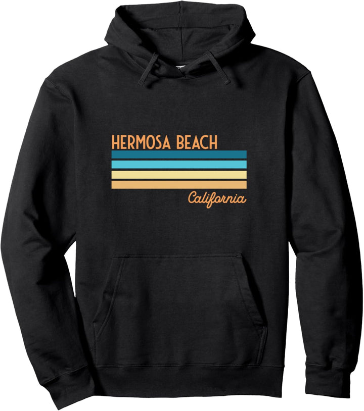 Hermosa Beach California Pullover Hoodie