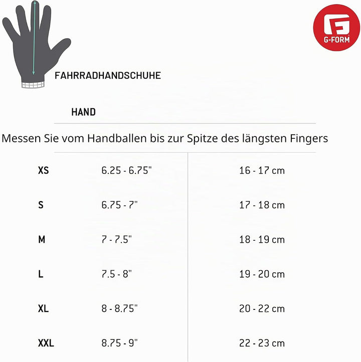 G-Form Unisex – Erwachsene Sorata 2 Trail Glove Handschuhe Adult XS Schwarz/Weiss, Adult XS Schwarz/
