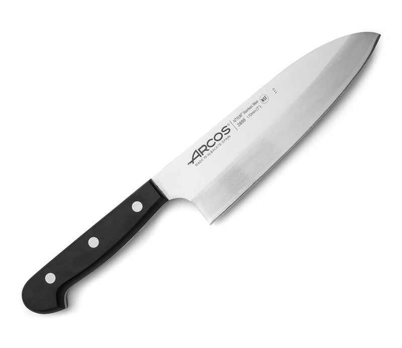 Arcos 289804 Serie Universal - Messer Deba Asiatisches Messer - Klinge Nitrum Edelstahl 170 mm - Han