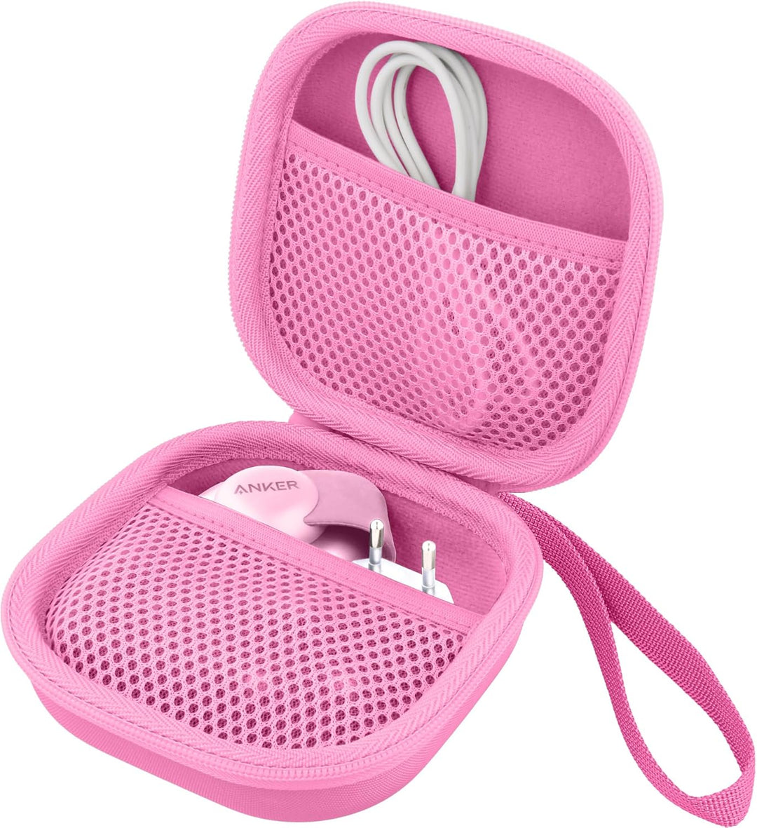 co2CREA Hart Tragbare Schutzhülle Etui Tasche für Anker MagGo 3-in-1 Kabellose Ladestation MagSafe-K