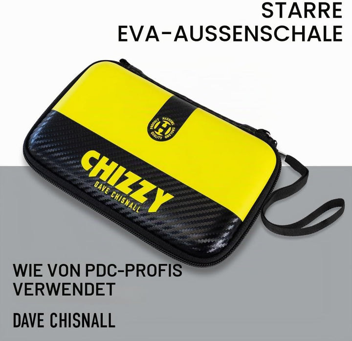 Harrows Darttasche Dave Chizzy Chisnall Player Pro 6 | Dart Case Dartshalter I Darts Case fasst 6 Da