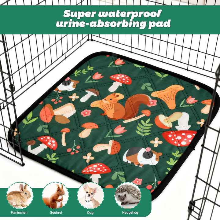 Wiederverwendbare PIPI Pads, 4 Stück wasserdichte & Schnell Saugfähige Puppy Pads für Meerschweinche