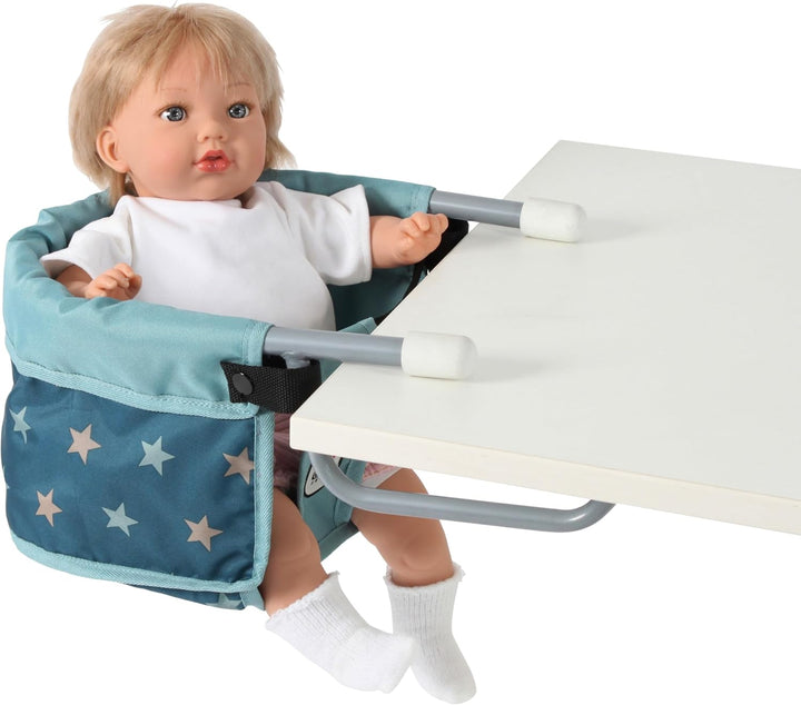 Bayer Chic 2000 Puppentischsitz | Tischsitz für Puppen | Sternchen Türkis | Praktischer Tischsitz fü