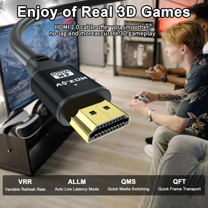 HDMI Kabel 30m (HDMI 2.0, 18 Gbit/s) 4K@60Hz Ultra High Speed Anschluss, kompatibel mit Blu-Ray,TV,