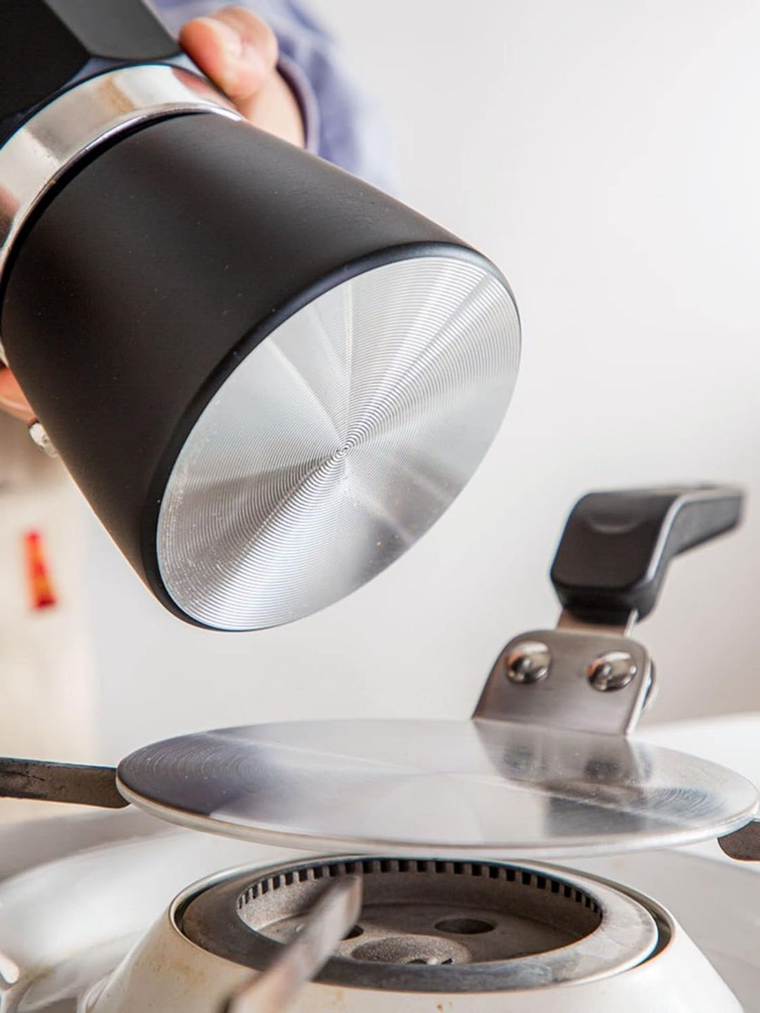 NISPOTDOR Wärme-Induktions-Diffusorplatte, Edelstahl, Wärme-Diffusor, Kochen, Induktion, Adapter, Si