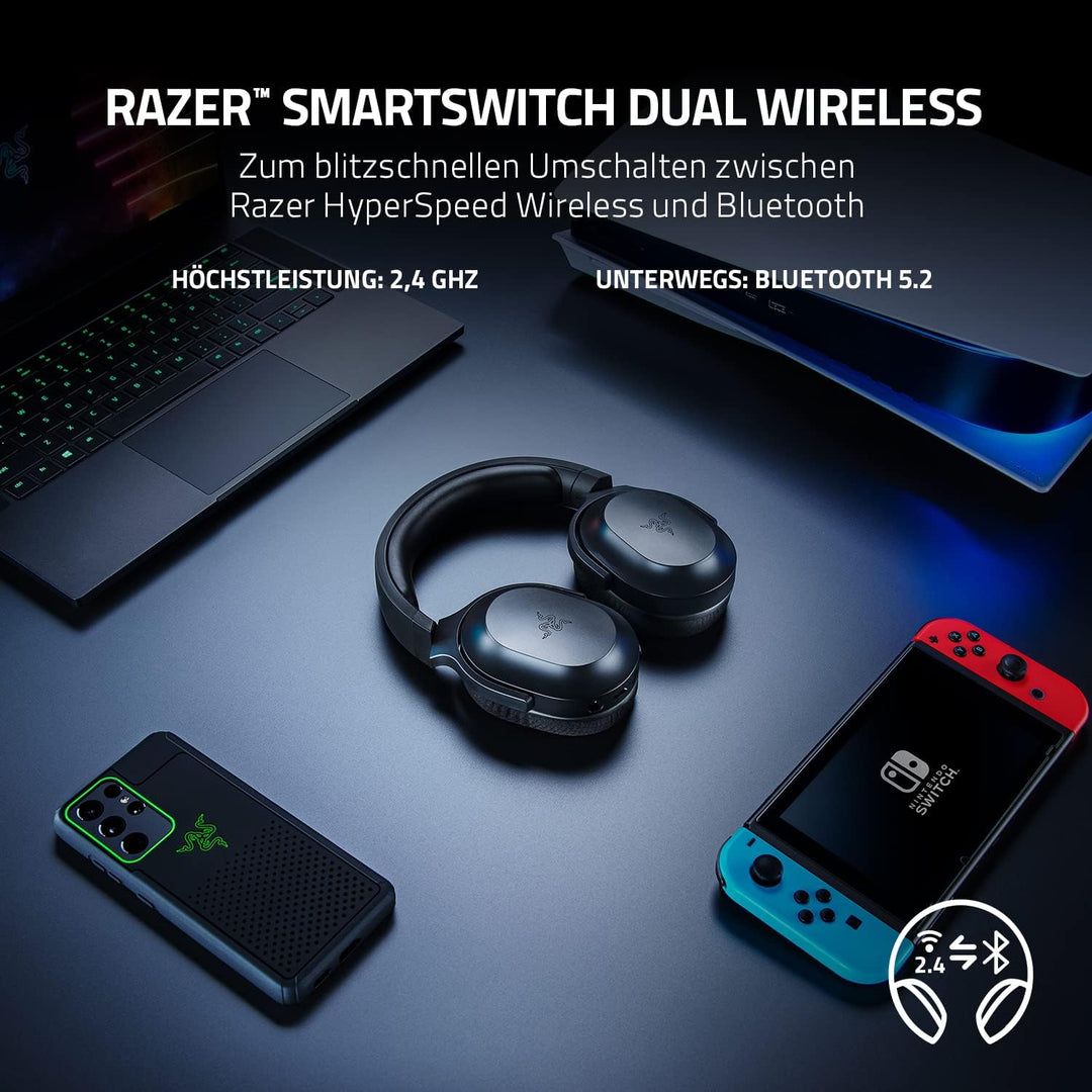 Razer Barracuda X - Kabelloses Multiplattform-Headset für Gaming und Mobile Geräte (SmartSwitch Dual