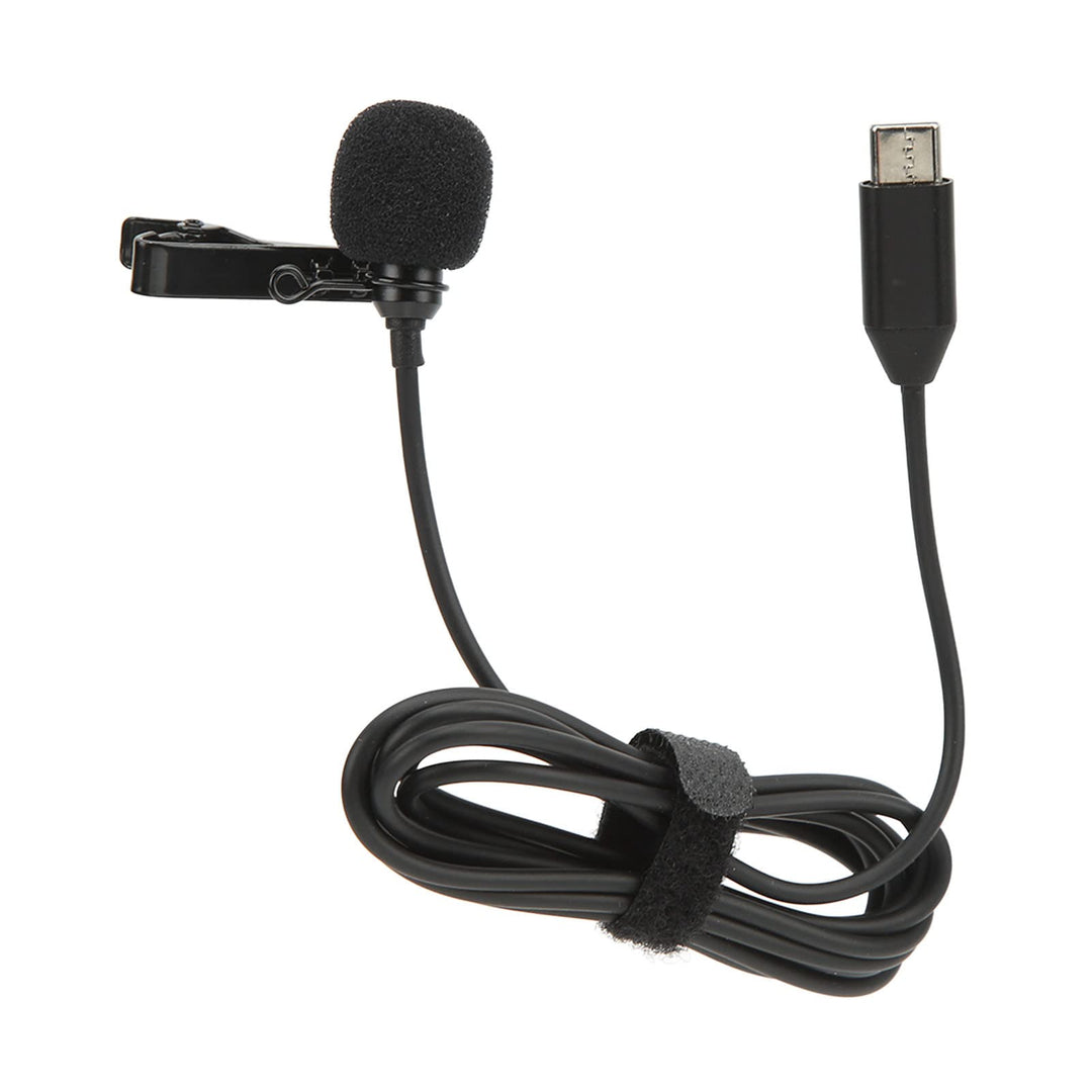 Goshyda Lavalier-Mikrofon, Typ C HiFi Sound Ansteckmikrofon Noise Cancelling Omnidirektionales Mikro