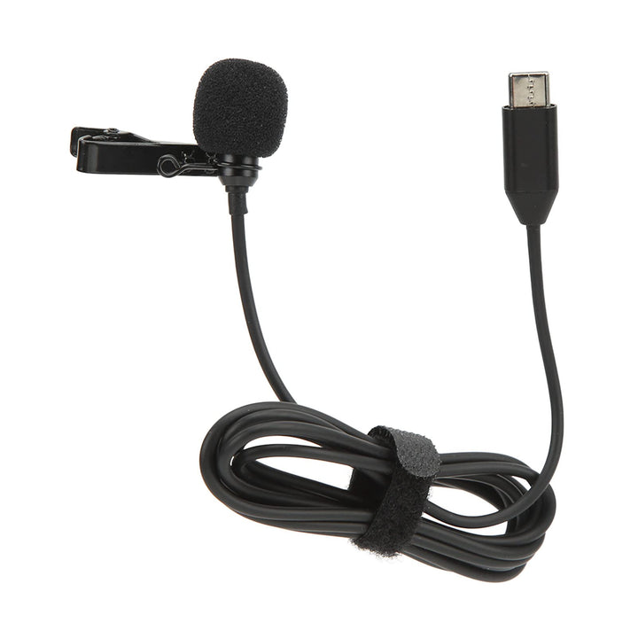 Goshyda Lavalier-Mikrofon, Typ C HiFi Sound Ansteckmikrofon Noise Cancelling Omnidirektionales Mikro