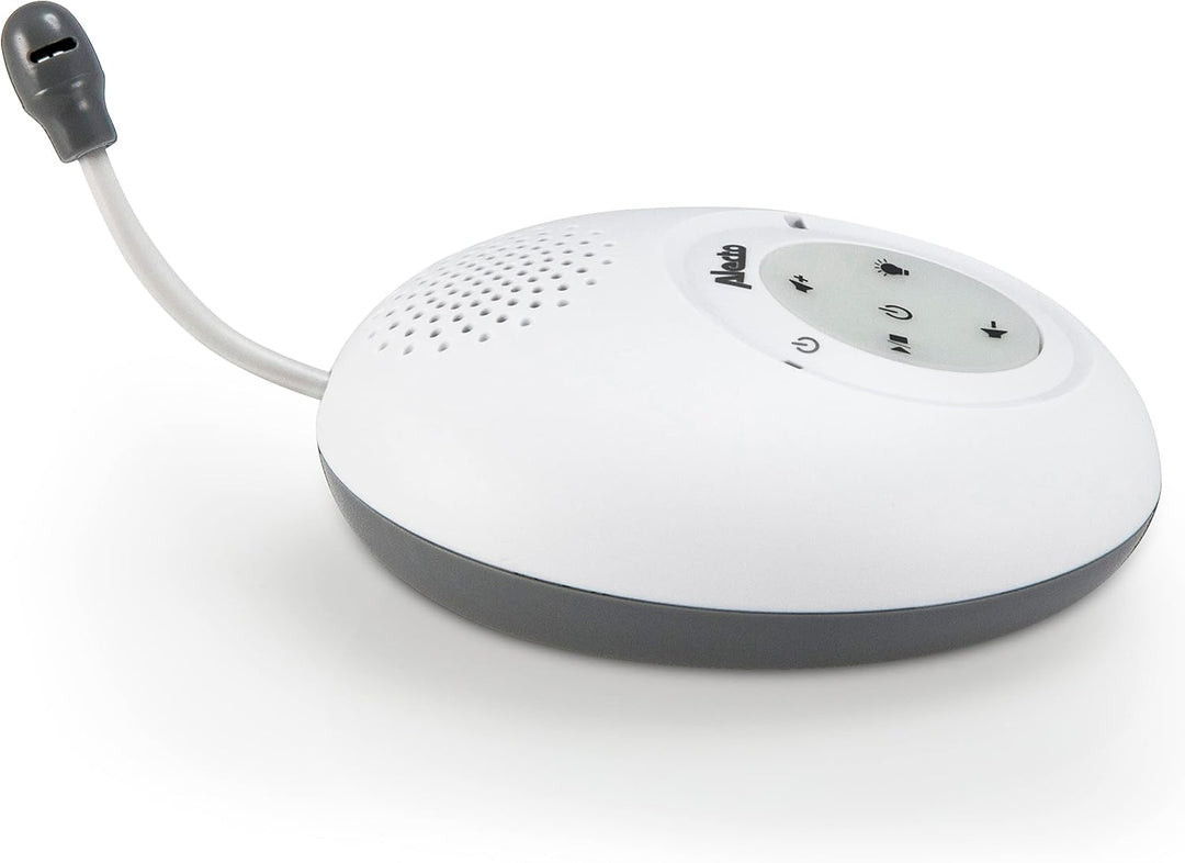 Alecto DBX-125 DECT Babyphone mit Full ECO-Modus und Display - Audio Babyfon mit VOX-Funktion - Wied