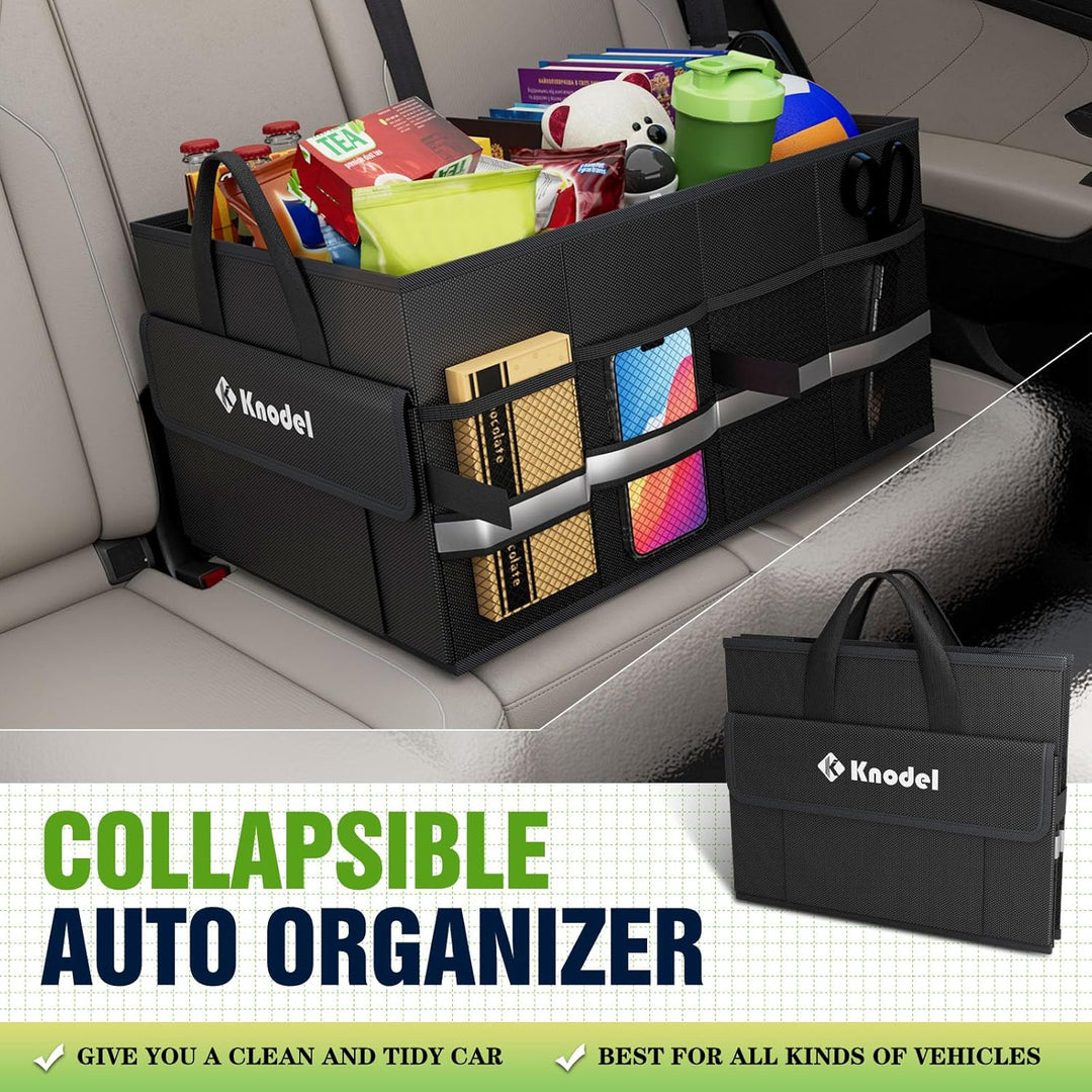 K KNODEL Kofferraum organisator, Autospeicherbox und tasche, grosser Kofferraumordner, Autoorganisat