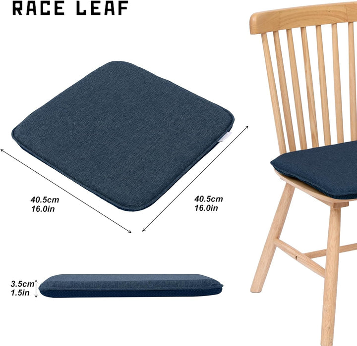 RACE LEAF 2er Set 40,5x40,5 cm Memory Foam Slow Rebound Sitzkissen Indoor Household Sitzkissen Wasse