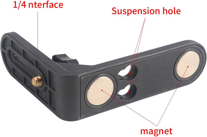 Laser Level L-Shape Halterung, Magnetische Halterung, 1/4 Zoll Laser Level Adapter für Universalnive