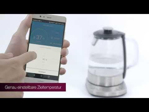 ProfiCook PC-WKS 1167 G, WIFI-gesteuerter 2in1 Tee- und Wasserkocher, kostenlose App, programmierbar