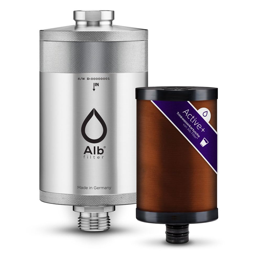 Alb Filter UNTERTISCH ACTIVE PLUS Wasserfilter Küche Edelstahl + PROTECT | Gegen Schadstoffe, Kalk u