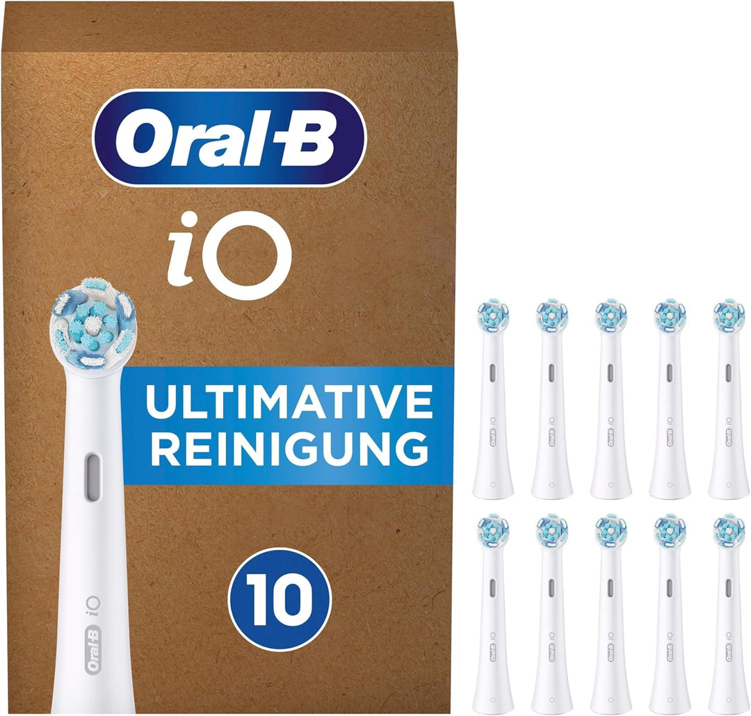 Oral-B iO Ultimative Reinigung Aufsteckbürsten für elektrische Zahnbürste, 10 Stück, ultimative Zahn