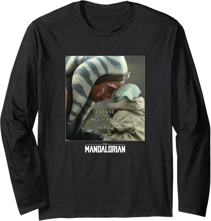 Star Wars: The Mandalorian Ahsoka & The Child I Sense Fear Langarmshirt