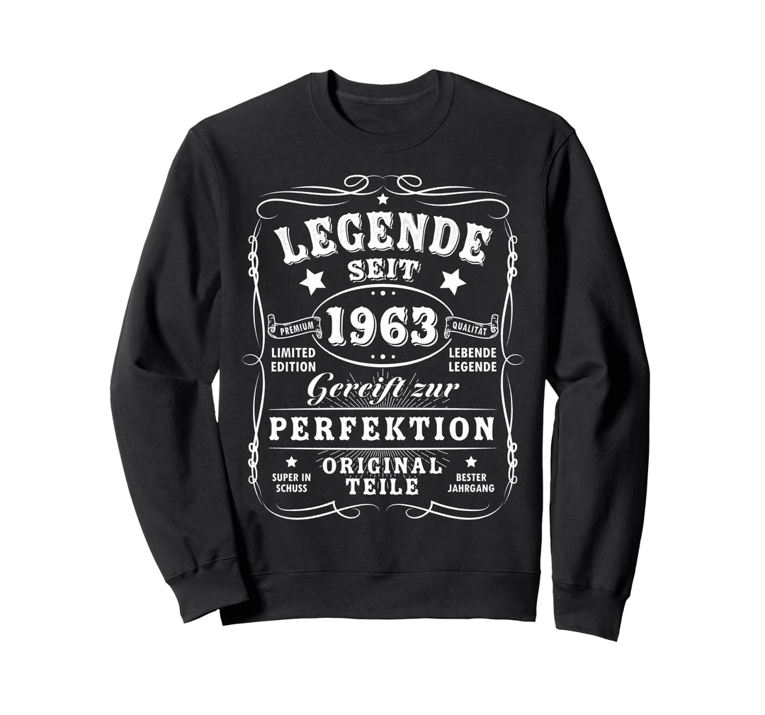 1963 Geburtstag Mann 60 Jahre Deko Lustig 60er 60 Geburtstag Sweatshirt