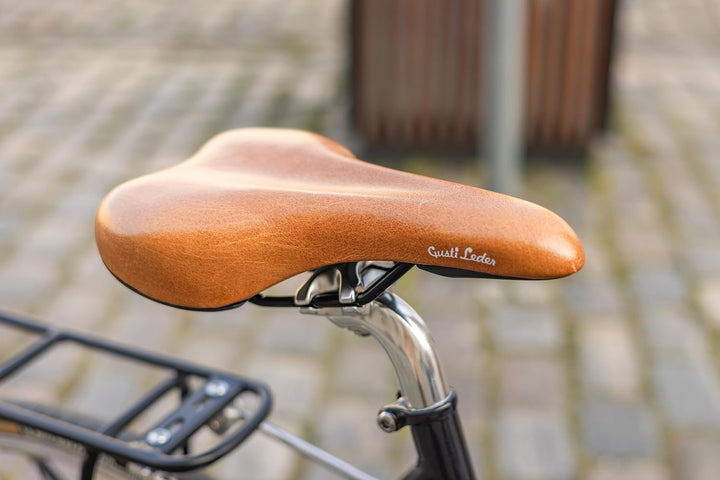 Gusti Fahrradsattel Leder - Geraint T. Fahrradsattel Ledersattel weich Sattel Fahrrad Rennrad Echtes