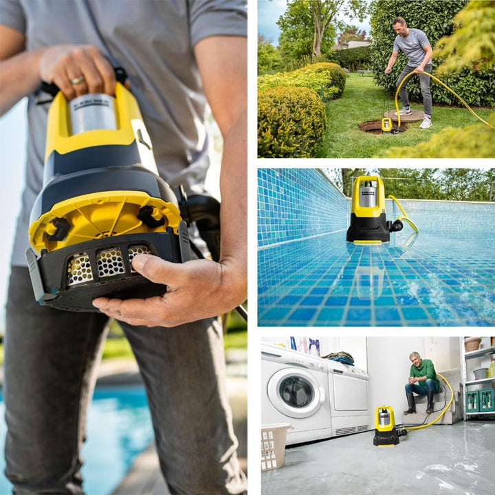 Kärcher Tauchpumpenbox SP 17.000 Flat inkl. C-Kupplung, 20 mtr. Bauschlauch & Kunststoffbox