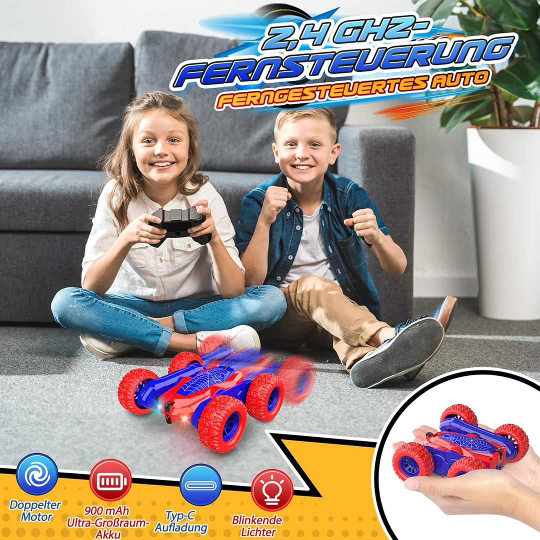 Ferngesteuertes Auto ab 3 4 5 6 7 8 Jahre, Spielzeug ab 3-10 Jahre Junge Monstertruck, 4WD RC Auto S