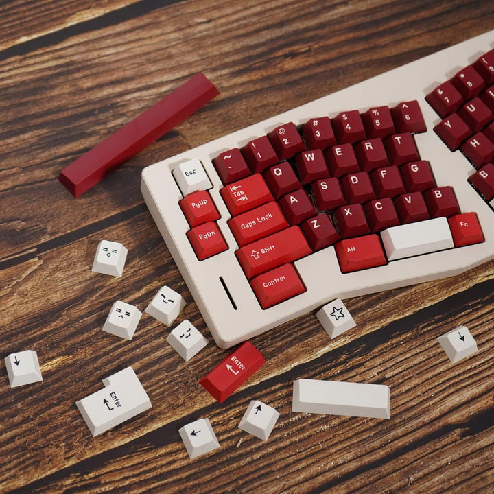 172 Tasten Doubleshot Keycaps Cherry Profil Tastenkappen 7u Spacebar für 60% 65% 95% Mechanische Tas