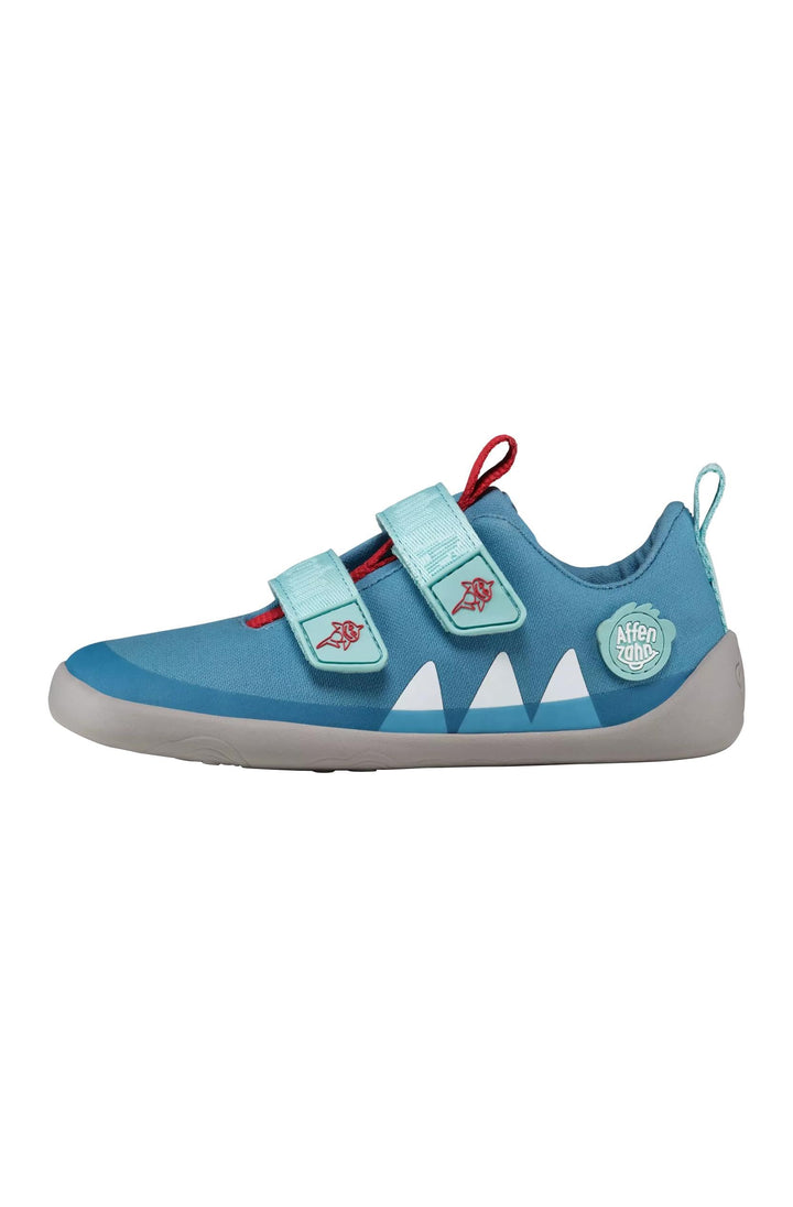 Affenzahn Barfussschuh Baumwolle Lucky Klettverschluss Vegan rutschfest Flexibel für den Sommer in G