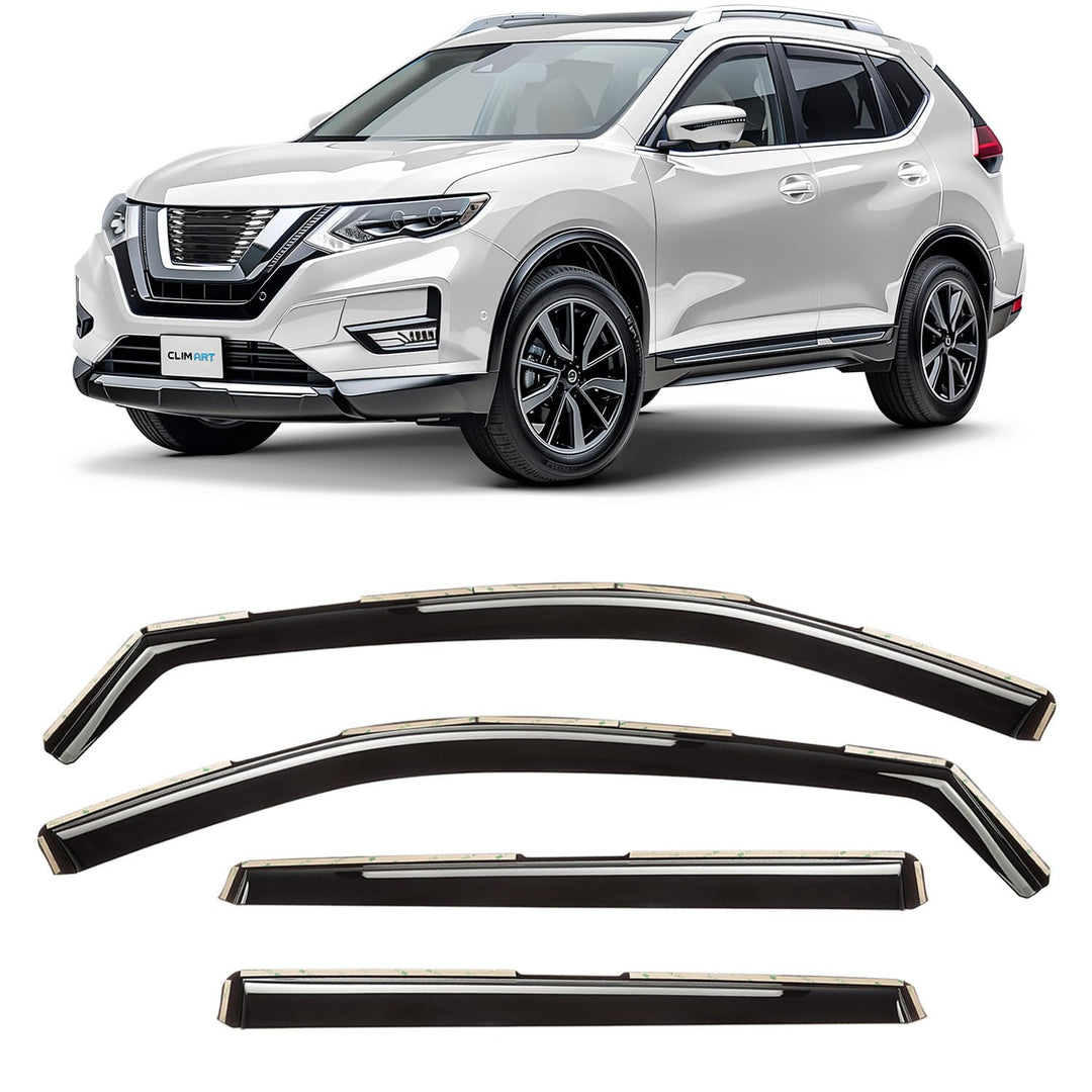 CLIM ART Windabweiser für Nissan X-Trail 2014-2020 Autofenster Regenschutz, Regenabweiser, Integrier