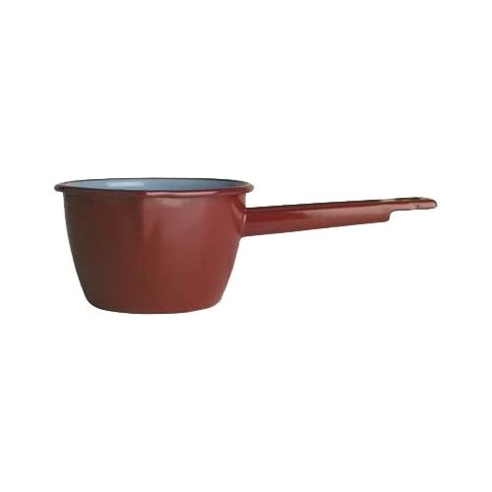 IBILI Stielkasserolle konisch 16 cm aus emailliertem Stahl in braun 16 cms, 16 cms