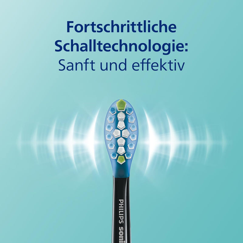 Philips Sonicare DiamondClean elektrische Zahnbürste der 9000er Serie – Schallzahnbürste, sauberere