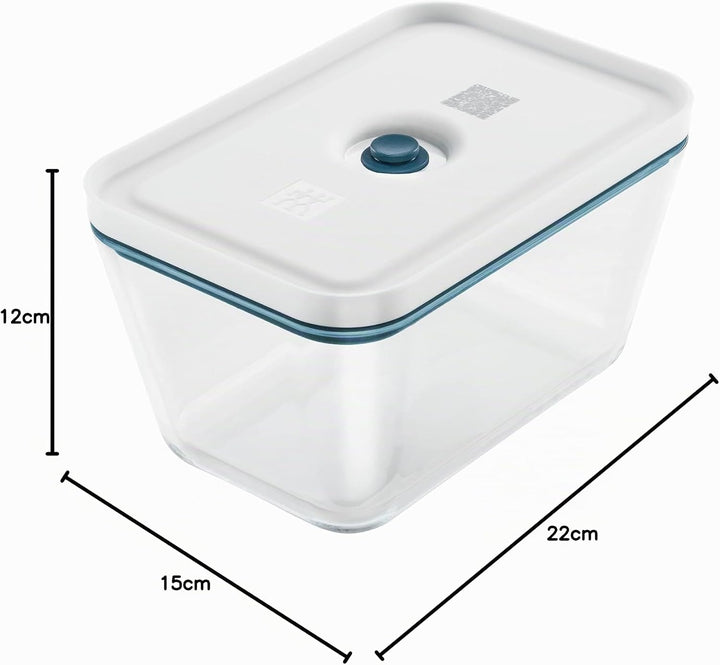 ZWILLING FRESH &amp; SAVE Vakuum Starter-Set, Glas, 7-teilig, La Mer Glas, Glas, Single, 7tlg.