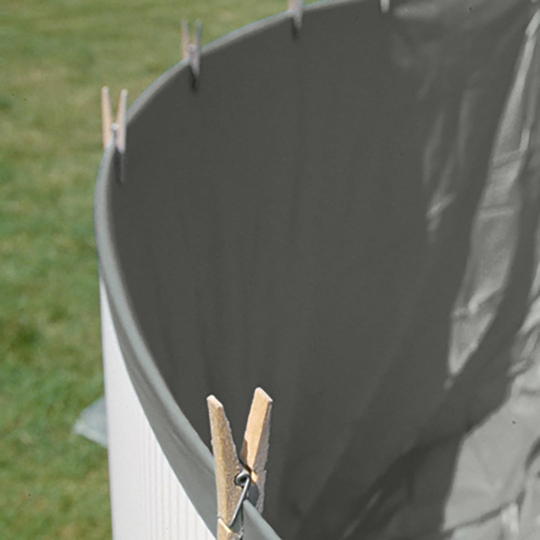 GRE SP5550GF – Grau Auskleidung für runde Aufstellpools mit den Massen 550 x 120 cm, mit Overlap-Sys