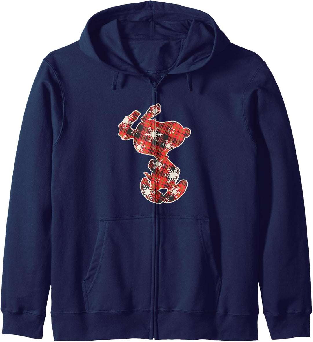 Peanuts Snoopy Feiertagsplaid Kapuzenjacke
