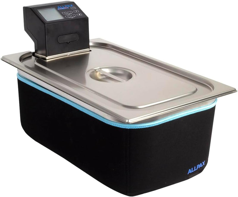 Allpax Sous Vide SV 2 Sparset, Sous Vide Set mit Thermostat, Gastronormbehälter aus Edelstahl, Decke