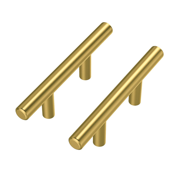goldenwarm 5 Stück Schrankgriffe Gold Türgriffe Gold Griffe für Küchenschränke Gold LS201GD64 Möbelg