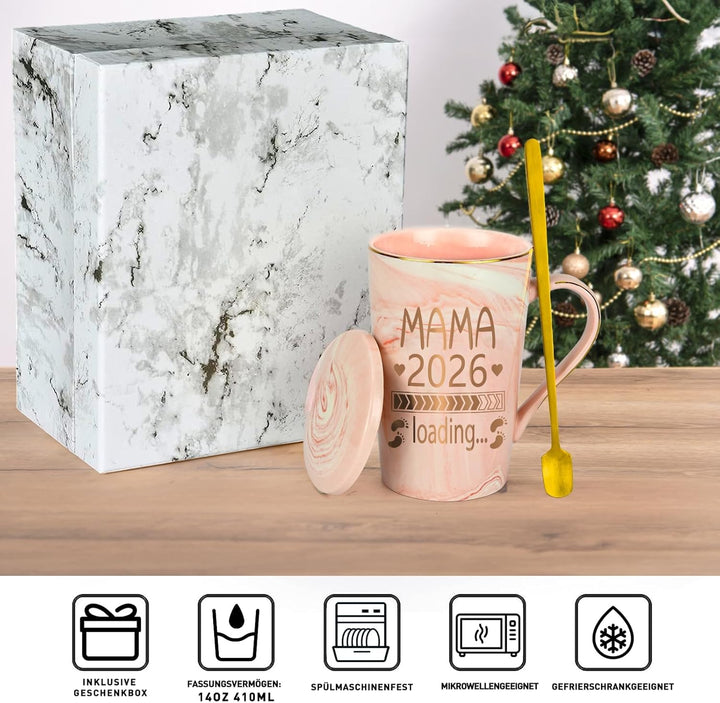 Kaffeetasse Geschenke für Schwangere, Schwangerschaft Geschenk Weihnachten, Geschenke für werdende M