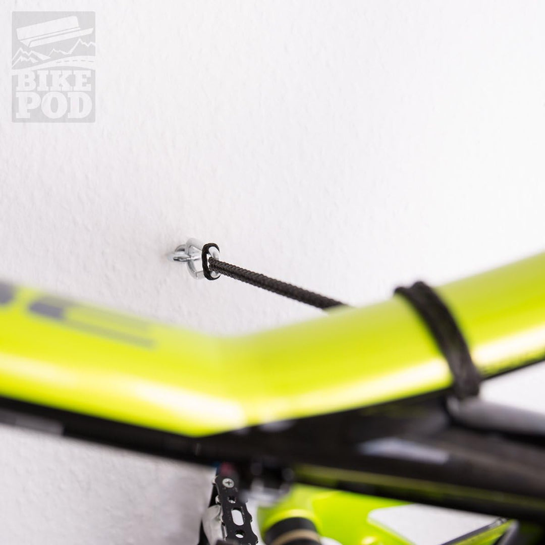 WANDKINGS BIKEPOD Wandhalter - Transparent - für 1 Fahrrad, Rennrad, Mountainbike & mehr - Wandhalte