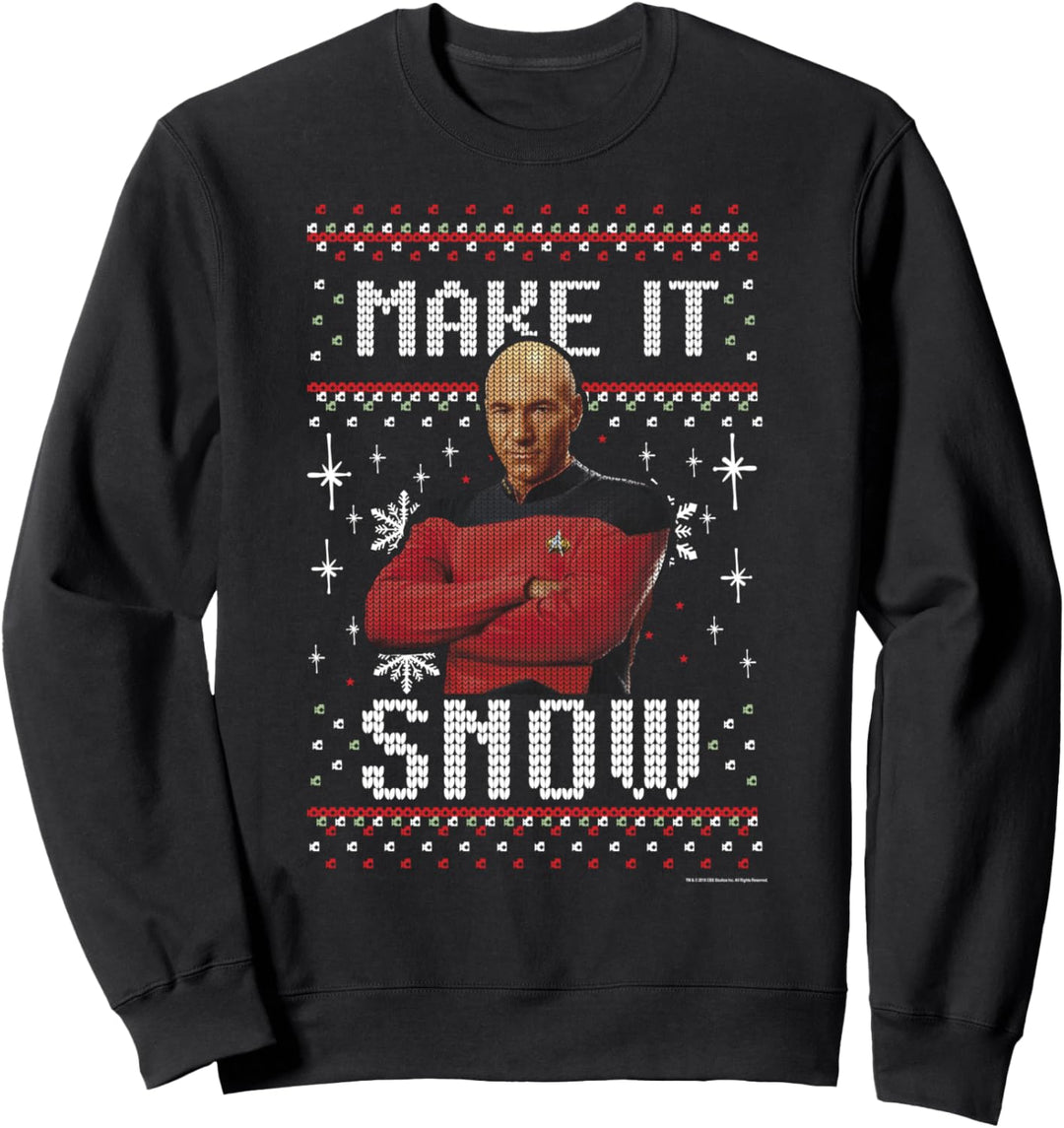 Star Trek: The Next Generation Make It Snow Sweatshirt