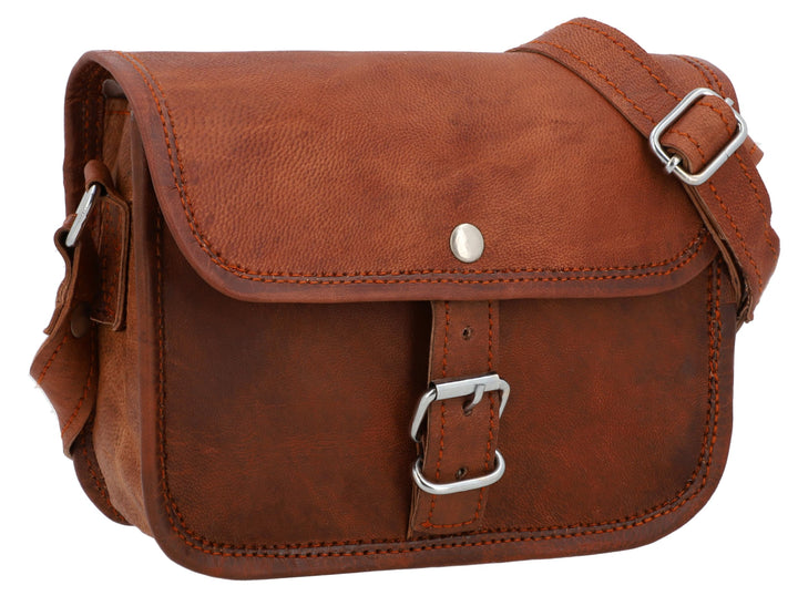 Gusti Leder Umhängetasche Mary | Handgefertigte Ledertasche Damen für Alltag & Freizeit I Elegante L