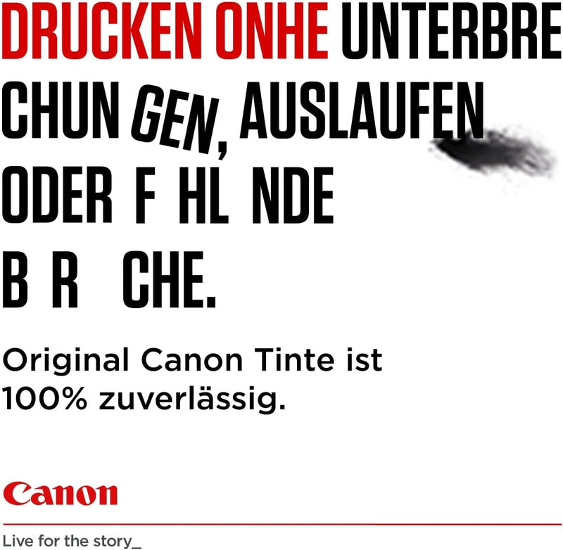 Canon BK/C/M/Y Druckertinte Multipack - mit sehr hoher Reichweite jeweils 11,7 ml für PIXMA Tintenst