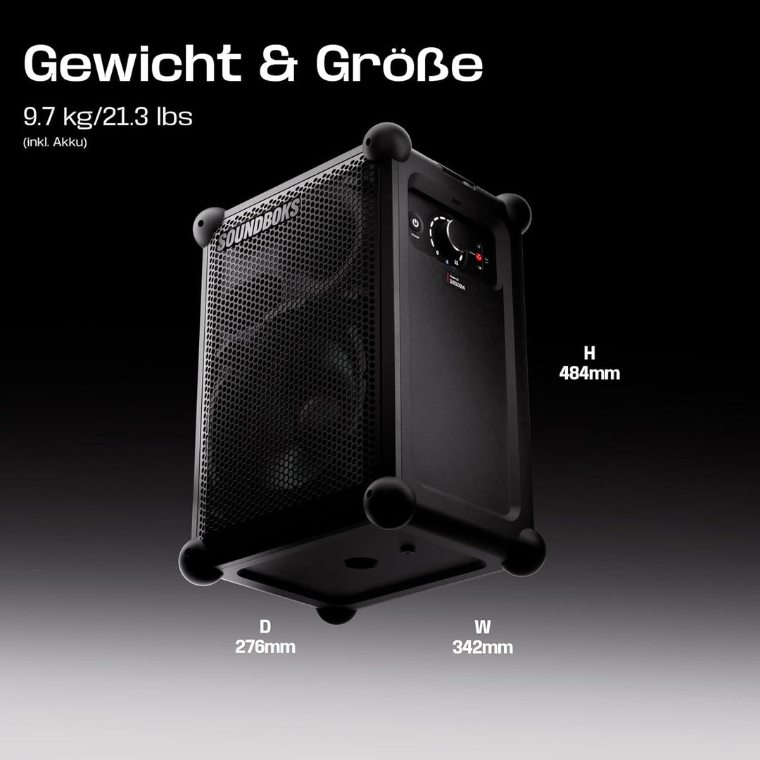 SOUNDBOKS Mix – Tragbarer Bluetooth-Lautsprecher – Robust & Wetterfest (IP65) – USB-C Akku – Extrem