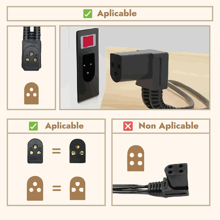 La Canilla ® - Pedal für Nähmaschinen Singer 258, 368, 518, 8220 mit 3 Anschlüssen REF 979314-031