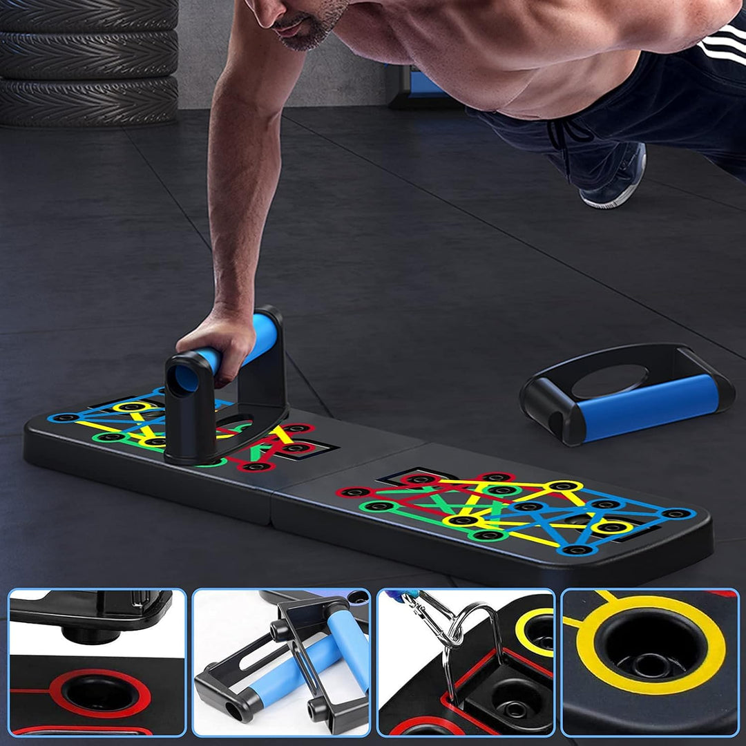 Unipampa Push Up Rack Board, 23 in 1 faltbares Multifunktions Heimtrainings Fitnessgerät, Tragbarer
