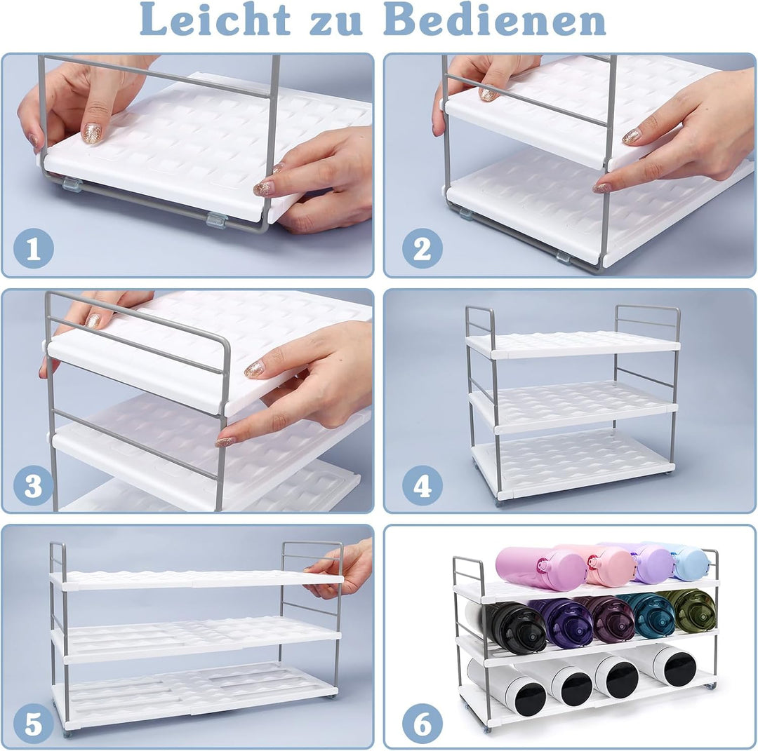 Flaschenregal, Flaschenhalter Kühlschrank, Flaschenregal Stapelbar, Flaschenregal Kühlschrank, Weinr