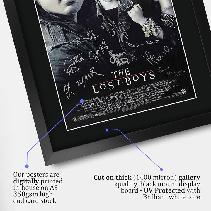 HWC Trading FR A3 The Lost Boys Filmplakat Corey Feldman, Kiefer Sutherland Gifts Printed Poster Sig