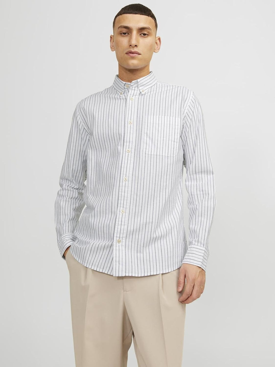 JACK & JONES Male Oberhemd Slim Fit Oberhemd S Captains Blue, S Captains Blue