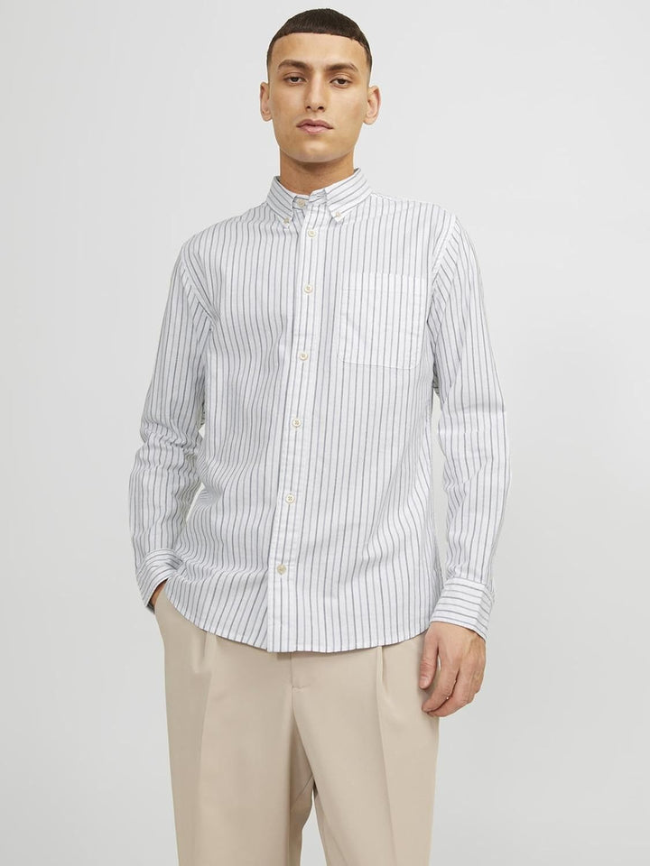 JACK & JONES Male Oberhemd Slim Fit Oberhemd S Captains Blue, S Captains Blue