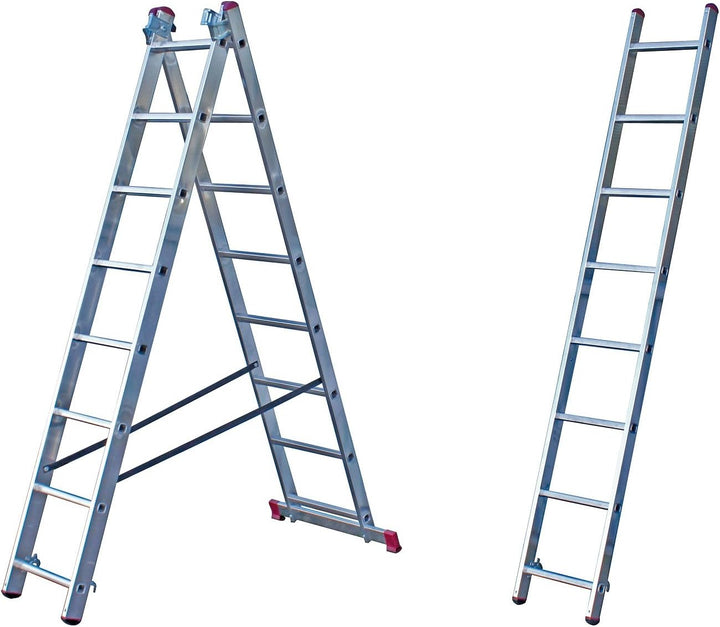 KRAUSE Corda VielzweckLeiter mit Treppenfunktion 3x10 Sprossen, 3x10 Sprossen
