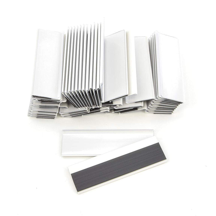 Magnetische Etikettenhalter für Einstecketiketten 100 mm Breit/Tickethalter/Etiketten Halter (21 mm